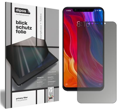 Schutzfolie für Xiaomi Mi 8 SE Blickschutzfolie matt Folie Display Schutz dipos