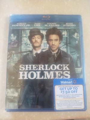 Sherlock Holmes (Blu-ray, 2009) Robert Downey Jr., Jude Law New Sealed 