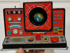 Explorer Vanguard Tracking Station Tin Toy Japan Structoys 1958 Sci Fi Rare