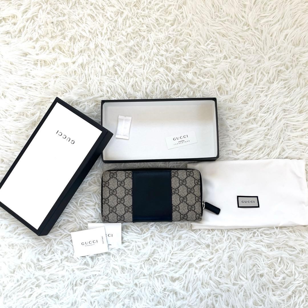 Gucci Long Wallet GG Supreme PVC Beige Authentic [SKU2] thumbnail 13