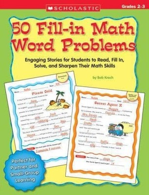 50 Fill-in Math Word Problems: Grades 2-3: 50 Engaging Stories for Studen - GOOD