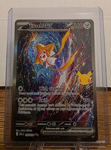 Pokemon Jirachi ex 155/128 Me: 30th Celebration Holo SIR
