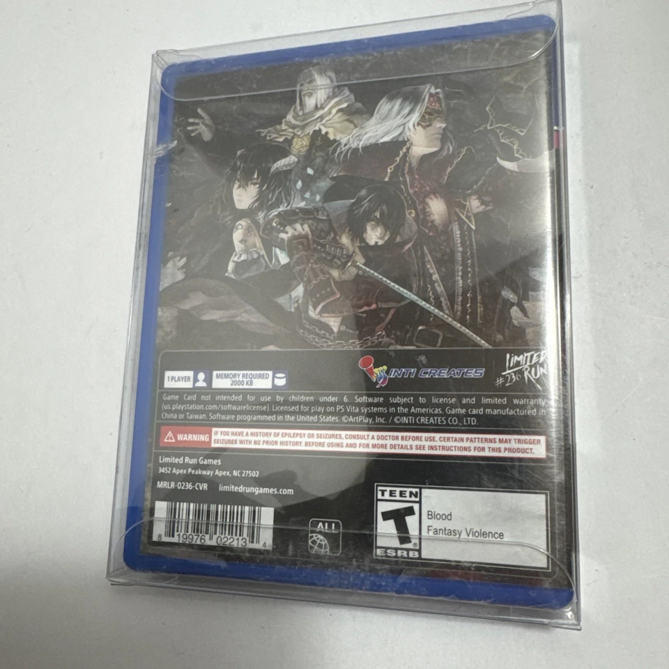 Bloodstained Curse of the Moon PS Vita LRG #236 Limited Run Games NEW SEALED - Image 2 of 4