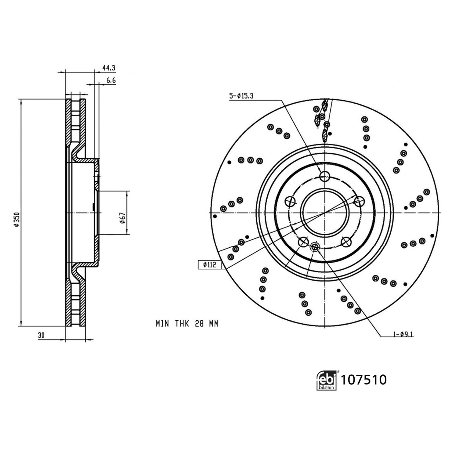 Febi Bilstein Brake Disc (107510)