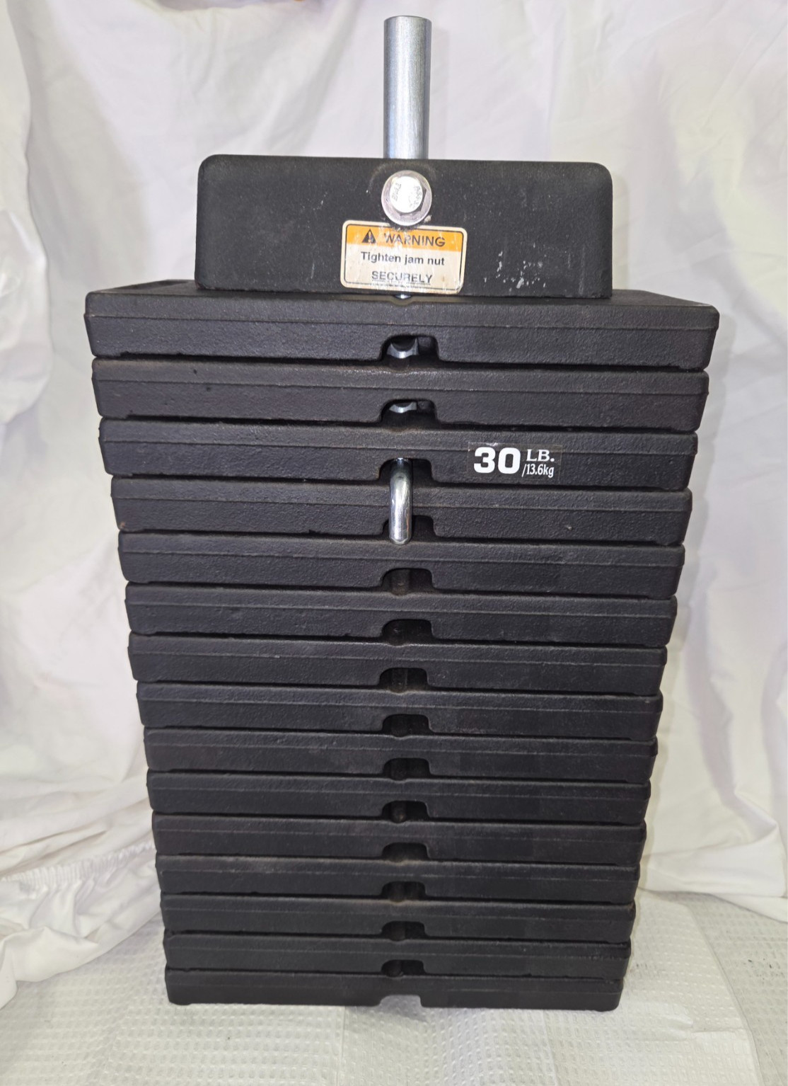 Weight Stack, Life Fitness, 150 Lbs Complete Set, Selectoriz