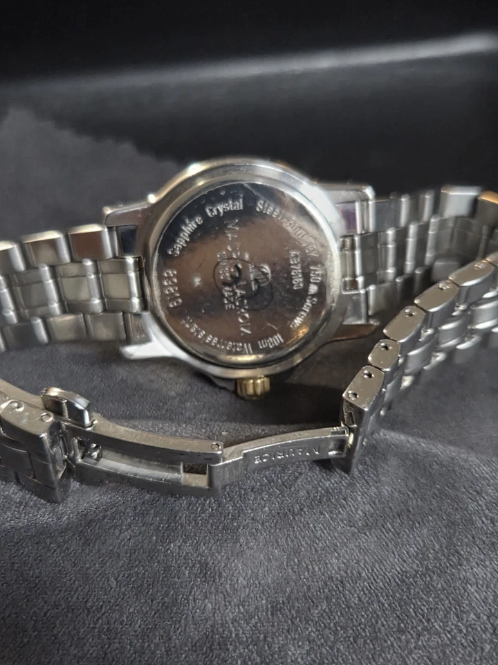 Maurice Lacroix Women's Stainless Steel- with 18k 750 Yellow Gold Screw-in Bezel - Image 2 of 4