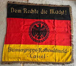 Fahne Reichsbanner Kassel SPD Rothenditmold Zentrum Hessen Weimar Flagge Antik R