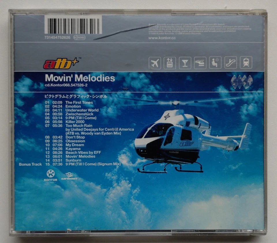 ATB - Movin' Melodies auf CD - Bild 2 von 2