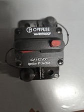 153050 Optifuse Circuit Breaker 42 VDC High Amp 50A Manual Reset WaterProof