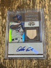 2025 Topps Triple Threads Edward Encarnacion /75 Auto Bat Relic Baseball Card