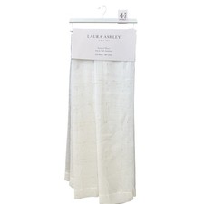 Laura Ashley Window Curtains 4 FOUR Panels 38 x 84 Sheer White