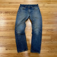 Vintage 1970's Levi's 505 Distressed  Repaired Jeans 34/31