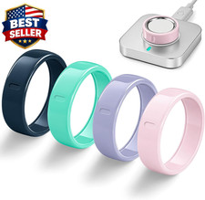 4 Pack Ceramic-Look TPU Ring Cover Compatible with Oura Ring 5