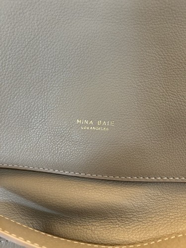 Mina Baie Los Angeles Full Vegan Kinney Backpack Diaper Bag W/Shoulder Strap - Picture 2 of 7