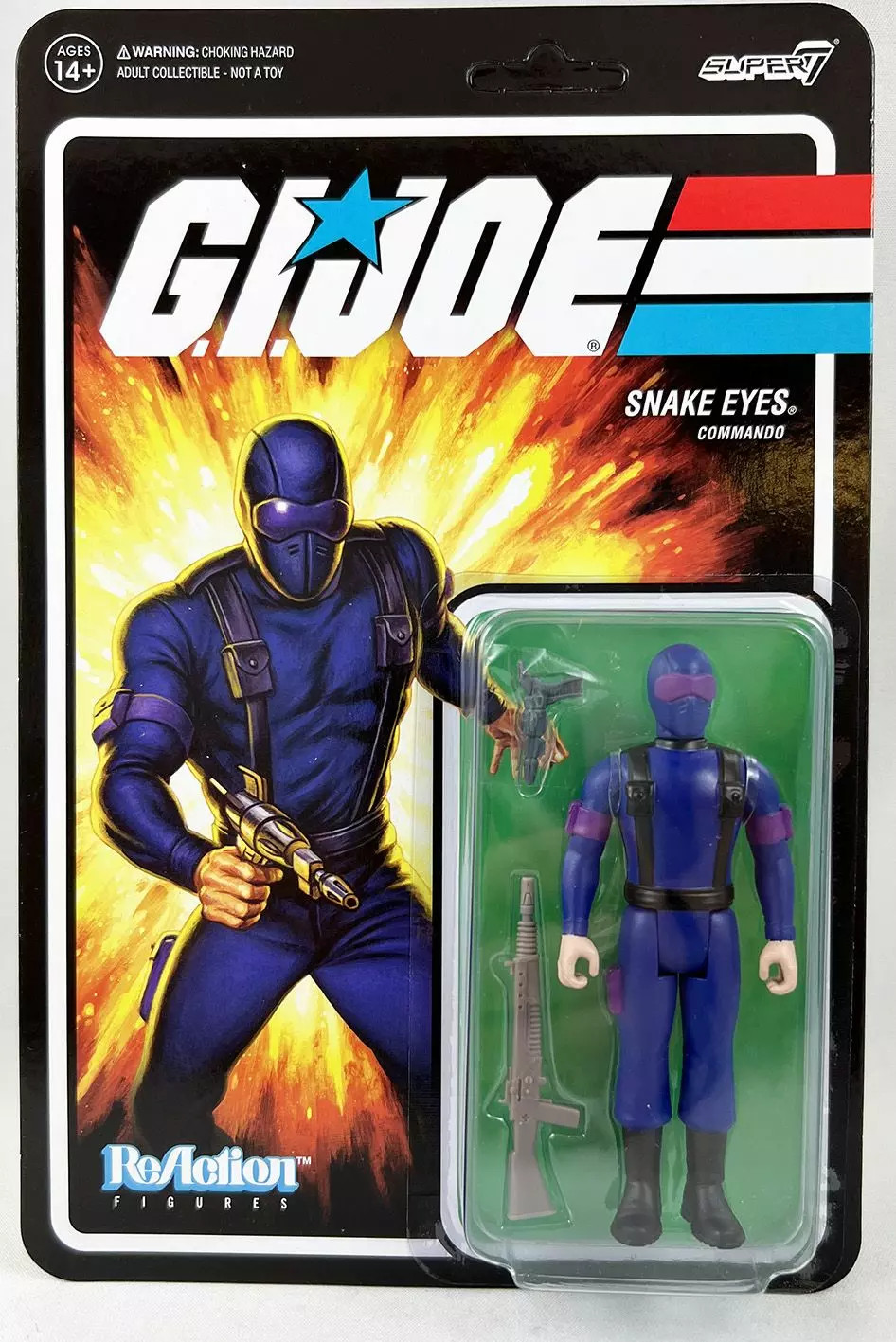 Figurine Snake Eyes G.I. Joe Super7 pour compléter collection rétro