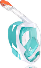 Snorkel Mask,180 View Snorkelling Gear with Panoramic Full Face Design-Sports Ca
