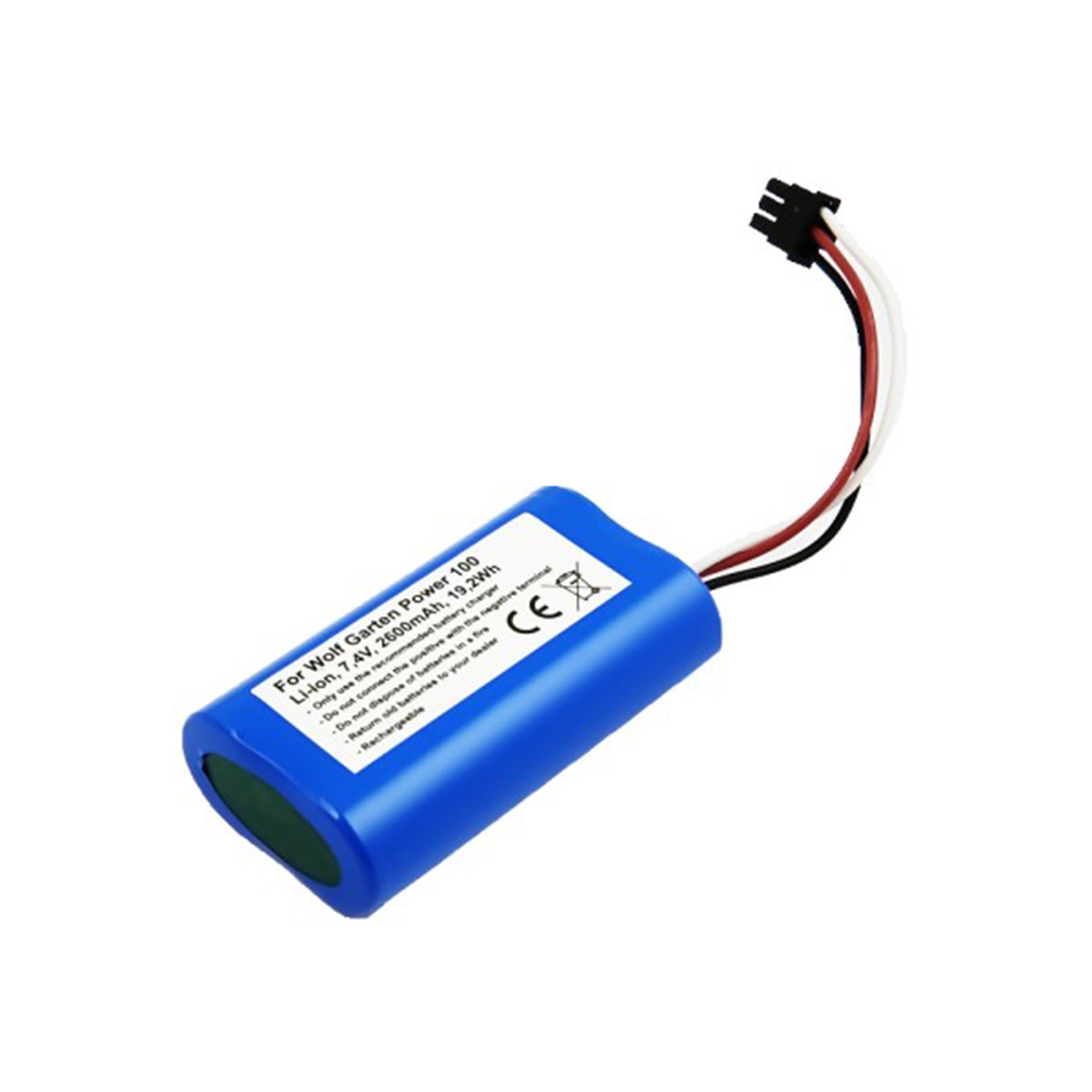 Batterie Wolf-Garten Power 100 Li-Ion 7,4V accu rechange bleu Avizar