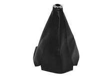 Universal Auto Manual Gear Shift Knob Boot Dust Cover Made of Pu Leather Black