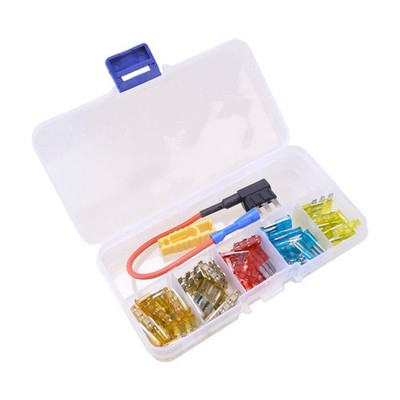 50pcs Fit For Ford Focus Mondeo Auto Car Mini Blade Fuse Assortment Kit A4