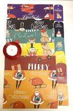 Christmas Wrapping Paper Set Of 24 sheets With Matching Tags Ribbons 50x70cm