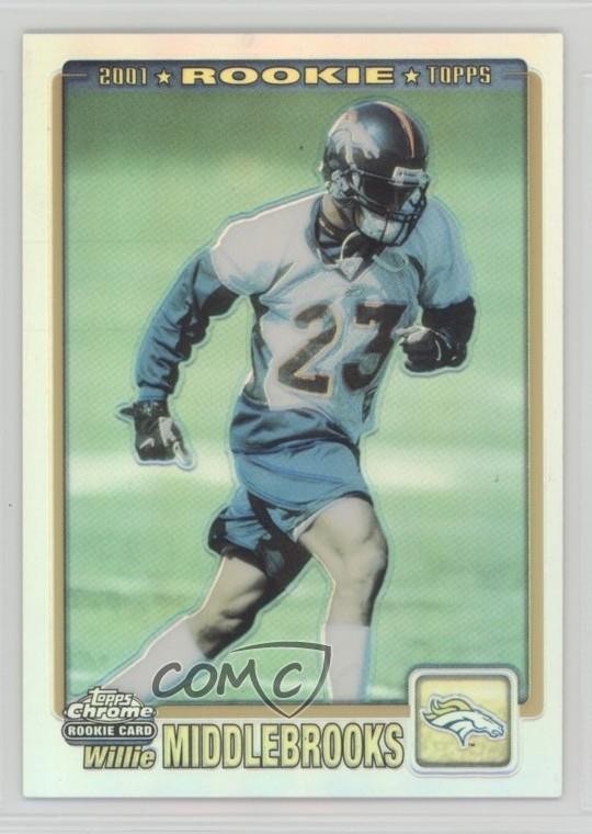 2001 Topps Chrome Refractor 644/999 Willie Middlebrooks #256 Rookie RC 0c3