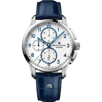Maurice Lacroix Pontos PT6388-SS001-120-4 43mm Stainless Chronograph