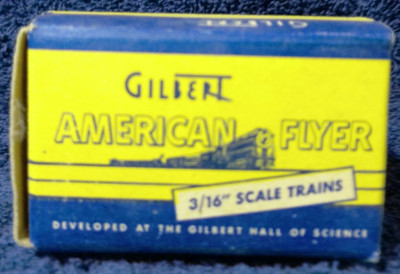 VINTAGE AMERICAN FLYER EMPTY BOX FOR 3 REPLACEMENT LIGHT BULBS IN MINT CONDITION