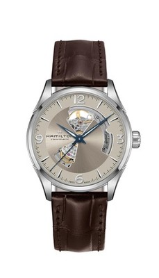Unused HAMILTON Jazzmaster Open Heart H32705521 Ivory Automatic Men Watch in Box