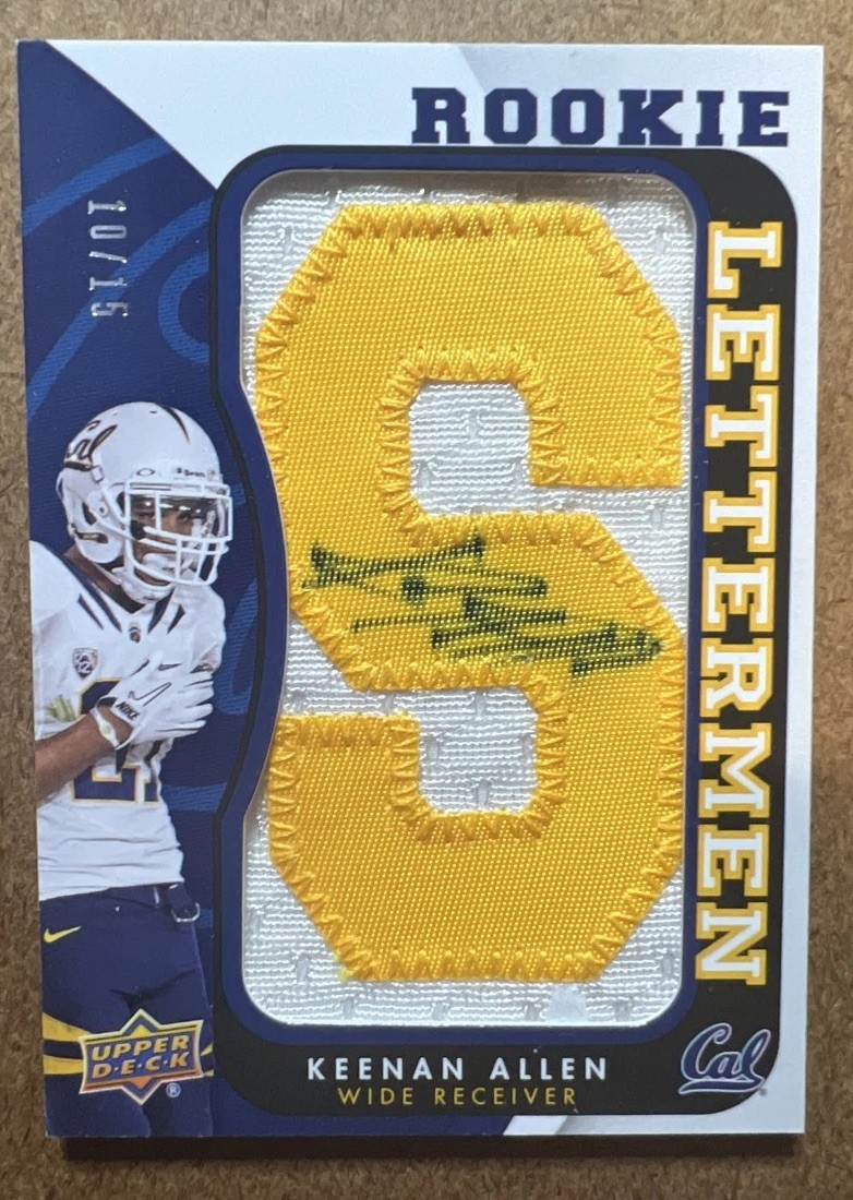 Keenan Allen Upper Deck Rookie Letterman Signatures #RLKA Base