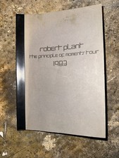 Robert Plant – The Principle of Moments Tour 1983 Original Crew Itinerary Book