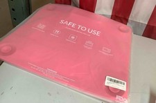 2-Pack Multi-Purpose Silicone Baby Placemat Pink - Food Safe, Heat Resistant New