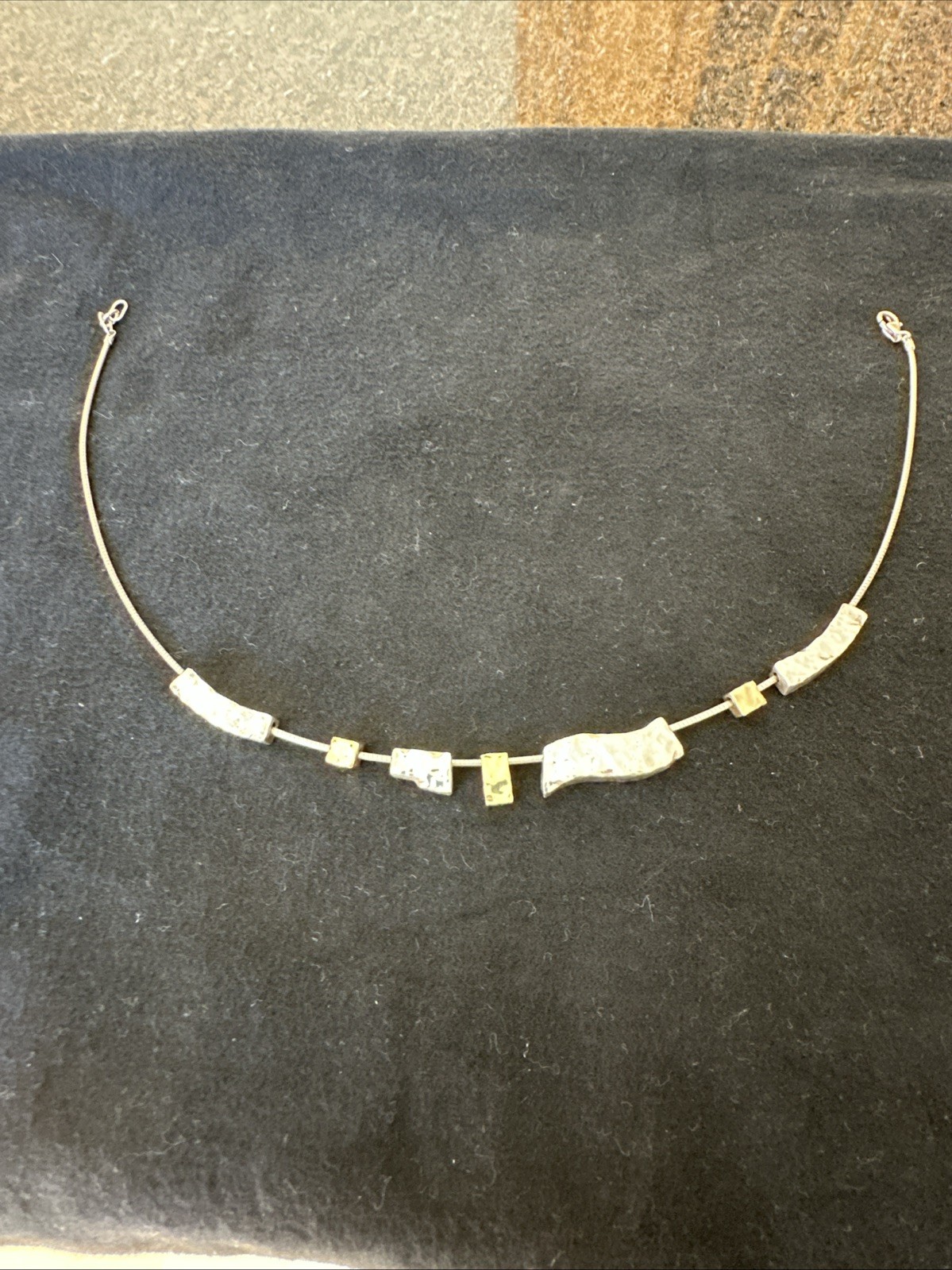 Modern Solid Sterling Silver NECKLACE .925 - image 5