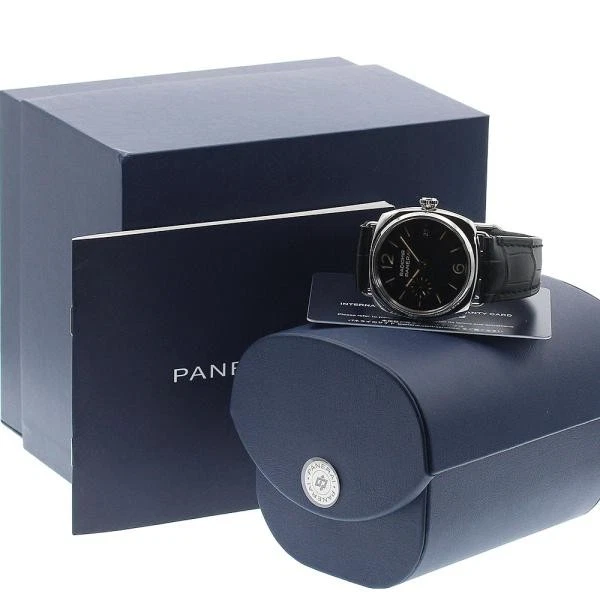 Panerai — Officine Panerai Radiomir Quaranta PAM01572 40mm SS Black Dial Watch #C2548