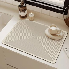 Dish Drying Mat - Absorbent Countertop Mat for Coffee Maker, Dish Rack (01,16...