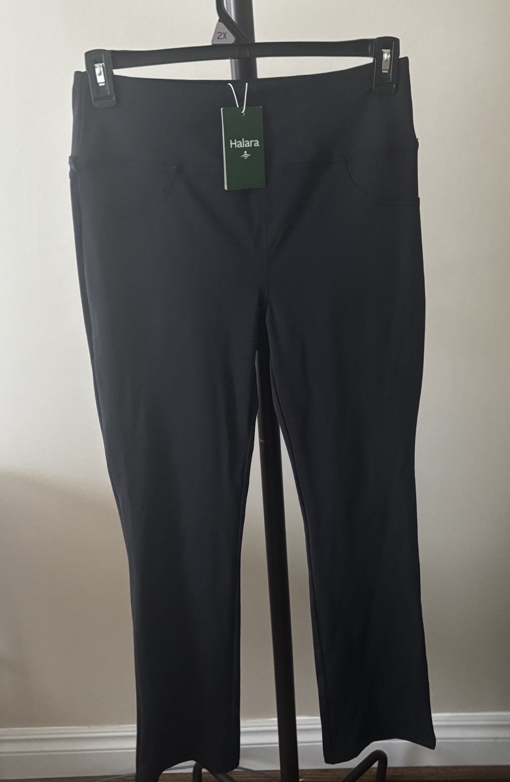 Halara High Waist Halotek Air Stretch Pull-On Pants for Women Size Large NWT Black