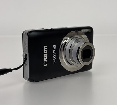 Canon IXUS 117 HS Digital Camera 12.1 MP and Soft Leather Case Tested No Charger
