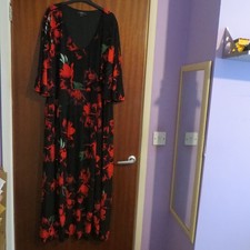Joanna Hope Dress Red And Black Plus Size 28