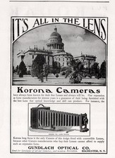 1901 h Korona Cameras Gundlach Long Focus  Print Ad