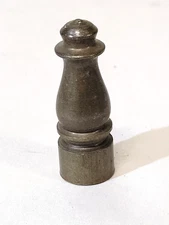 c1930s Heavy Brass 1-5/8" Lamp Finial vintage Art Deco Antique 3/8" fitter