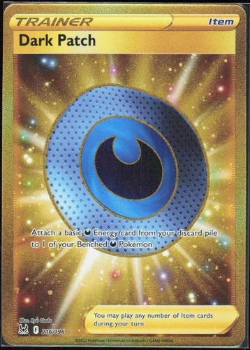 Dark Patch (Secret) 216/196 Holofoil Secret Rare SWSH11: Lost Origin NM Pokemon