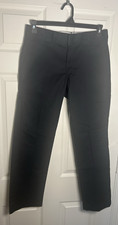 Dickies Flex Men's Size 32x30 Slim Taper Work Pants Black Chino Trousers