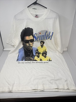 Vintage 1993 Seinfeld Shirt Mens XL ''In My Mind Im Already Gone'' Single Stitch