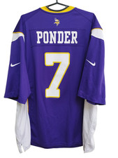 Minnesota Vikings NFL football jersey Ponder # 7 shirt size 3XL
