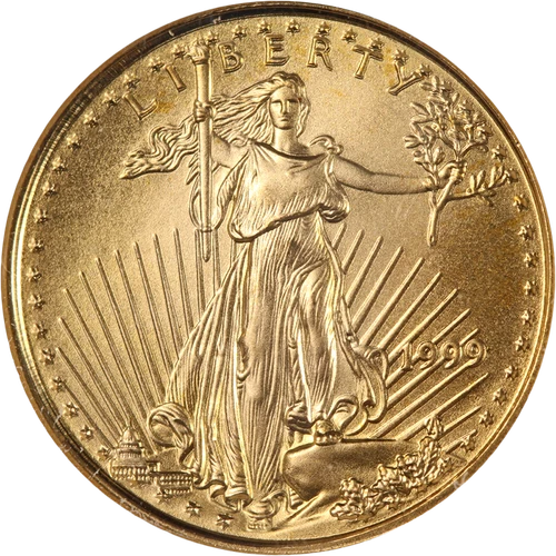 1999 Gold American Eagle $5 NGC MS70