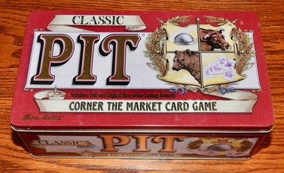 Classic Pit  Card Game In Tin By Parker Brothers 100% Complete - Very Nice