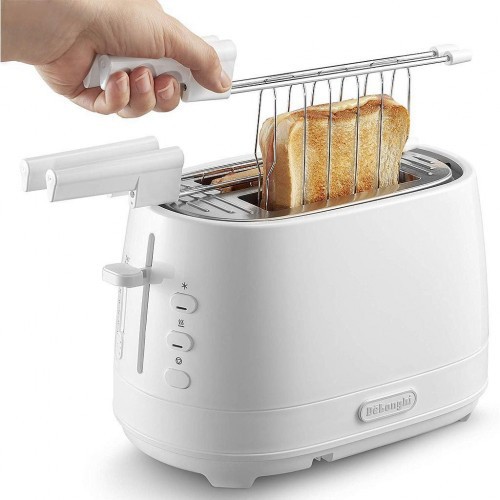 De'Longhi CTLAP2203 Bianco - Tostapane 2 Pinze Active Line Offerta
