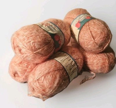 5 Skeins Good Shepherd ''Tulip Tweed'', Pink 3 Ply, Acrylic, Crochet/Knitting Yarn
