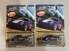Hot Wheels Porsche 356 OUTLAW Vintage Racing Club 1968 Silver Series Lot of 2