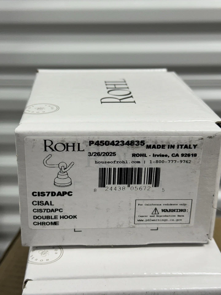 Gancho doble para bata de montaje en pared Rohl Arcana - Cromo pulido Foto 3 de 4