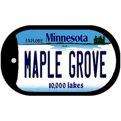 Maple Grove Minnesota Novelty Metal Dog Tag Necklace 2'' x 1''